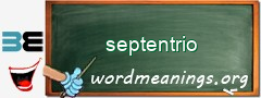 WordMeaning blackboard for septentrio